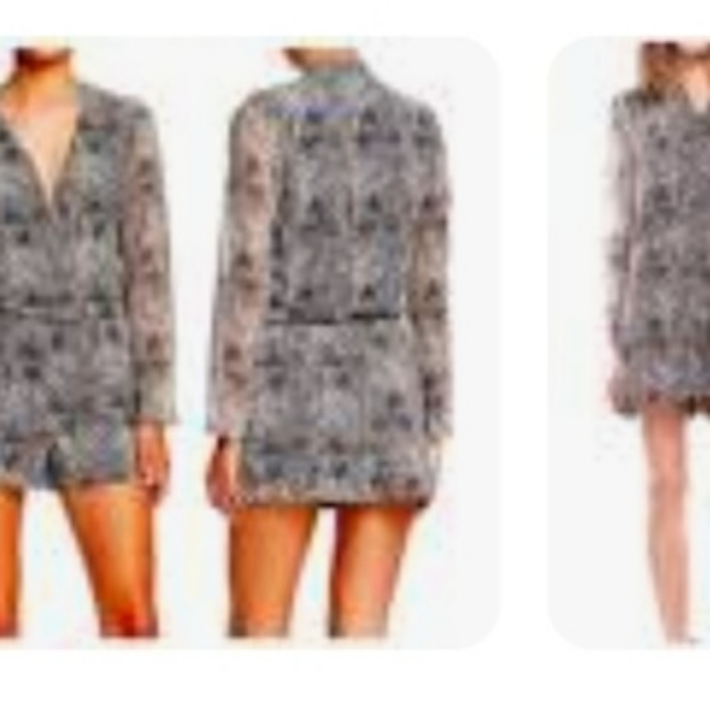 Walter Baker margot romper in Grey reptile size M NWT - Picture 5 of 6